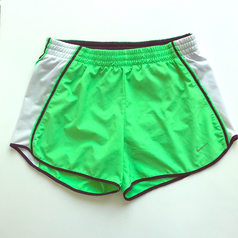 Bright Green Nike Dri-Fit Running Shorts